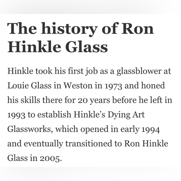 Ron Hinkle 2002 Glass Elephant Figurine Paperweight Room Decor - Picture 8 of 8